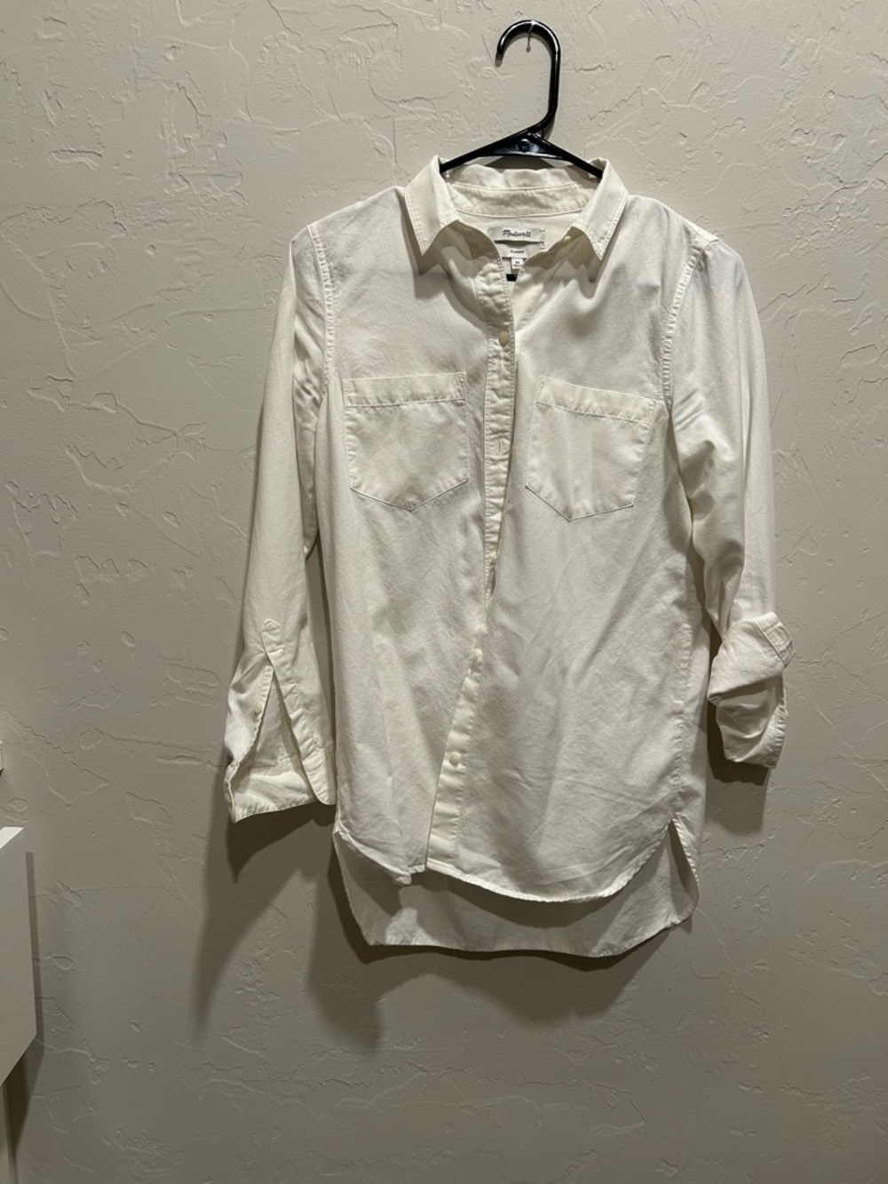 Madewell classic white button down shirt